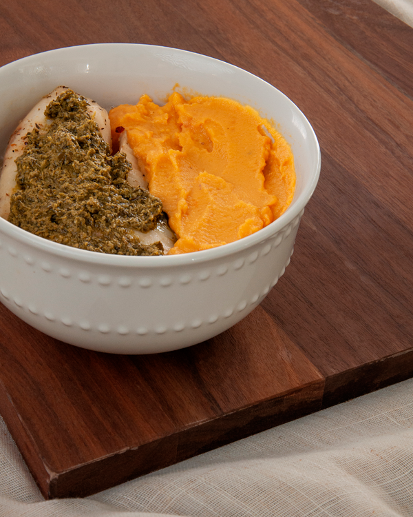 Copa Bistro - Grilled Tilapia With Cassava Puree And Pesto