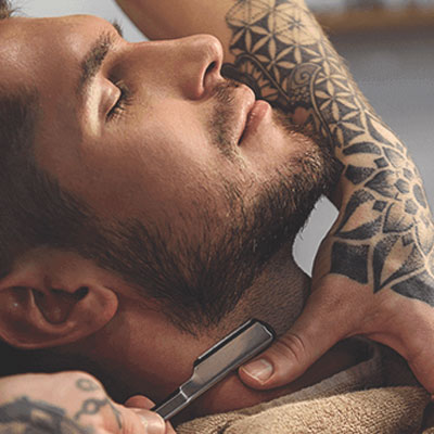 Straight Razor Face Shave